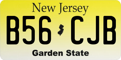 NJ license plate B56CJB