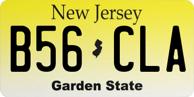 NJ license plate B56CLA