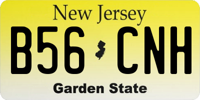 NJ license plate B56CNH