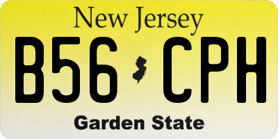 NJ license plate B56CPH