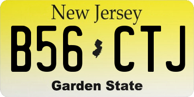 NJ license plate B56CTJ