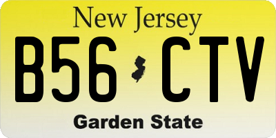 NJ license plate B56CTV