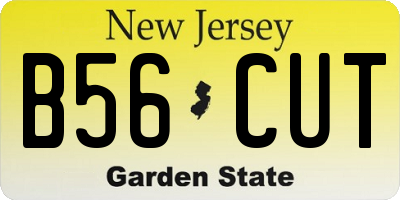NJ license plate B56CUT