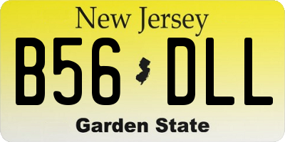 NJ license plate B56DLL