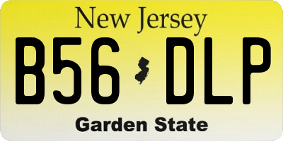 NJ license plate B56DLP