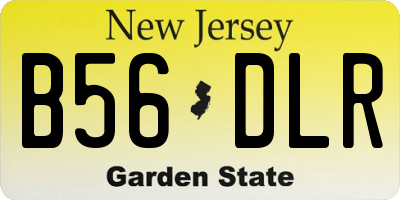 NJ license plate B56DLR