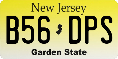 NJ license plate B56DPS