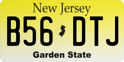 NJ license plate B56DTJ