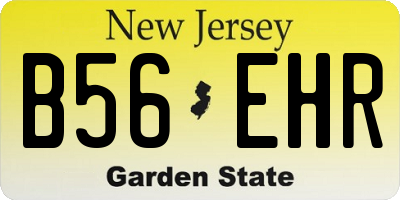 NJ license plate B56EHR