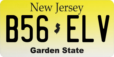 NJ license plate B56ELV