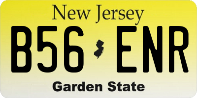 NJ license plate B56ENR