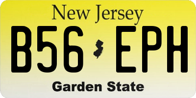 NJ license plate B56EPH