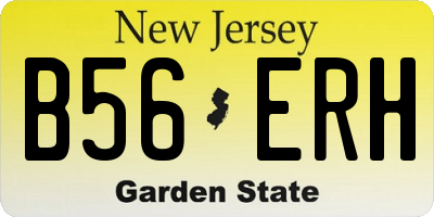 NJ license plate B56ERH