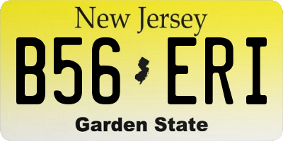 NJ license plate B56ERI