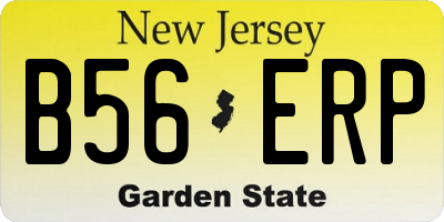 NJ license plate B56ERP