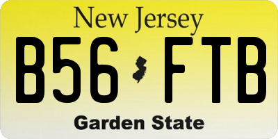 NJ license plate B56FTB