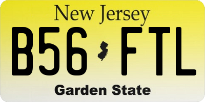 NJ license plate B56FTL