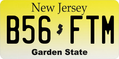 NJ license plate B56FTM