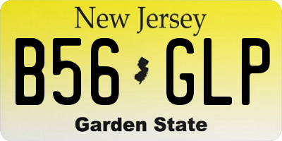 NJ license plate B56GLP