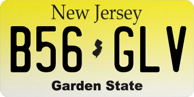 NJ license plate B56GLV