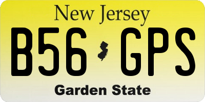 NJ license plate B56GPS