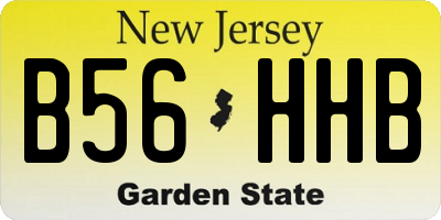 NJ license plate B56HHB