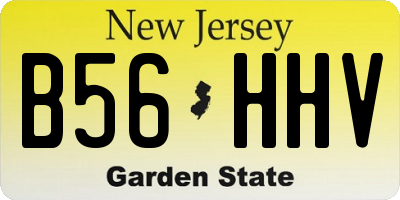 NJ license plate B56HHV