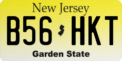 NJ license plate B56HKT