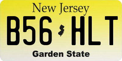 NJ license plate B56HLT