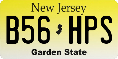 NJ license plate B56HPS
