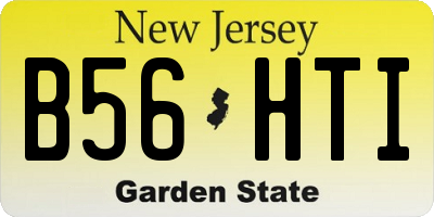 NJ license plate B56HTI