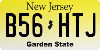 NJ license plate B56HTJ