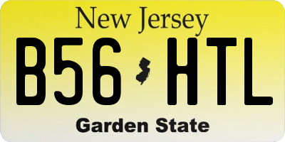 NJ license plate B56HTL