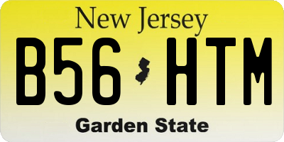 NJ license plate B56HTM