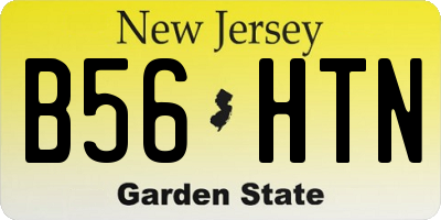 NJ license plate B56HTN