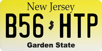 NJ license plate B56HTP