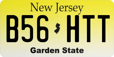 NJ license plate B56HTT
