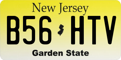 NJ license plate B56HTV
