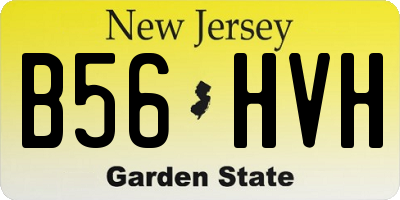 NJ license plate B56HVH