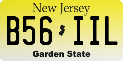 NJ license plate B56IIL