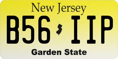 NJ license plate B56IIP