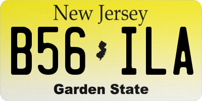 NJ license plate B56ILA