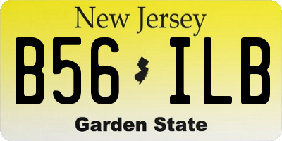 NJ license plate B56ILB