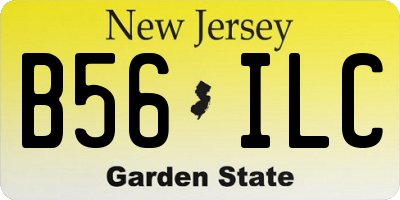 NJ license plate B56ILC