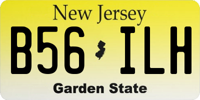 NJ license plate B56ILH