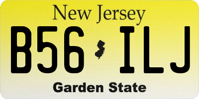 NJ license plate B56ILJ