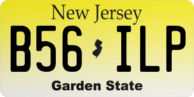 NJ license plate B56ILP