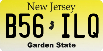 NJ license plate B56ILQ