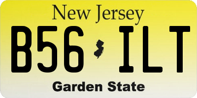 NJ license plate B56ILT