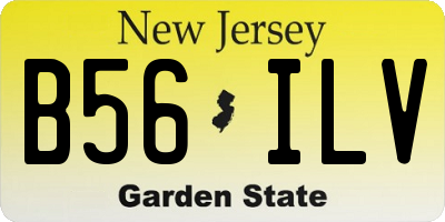 NJ license plate B56ILV
